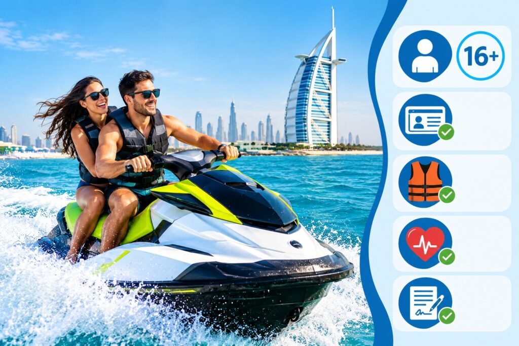 Jet Ski Dubai age limit and rider requirements